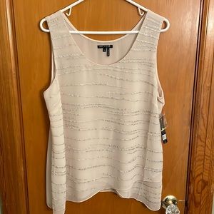 NWT NIC + ZOE Sleeveless Top L